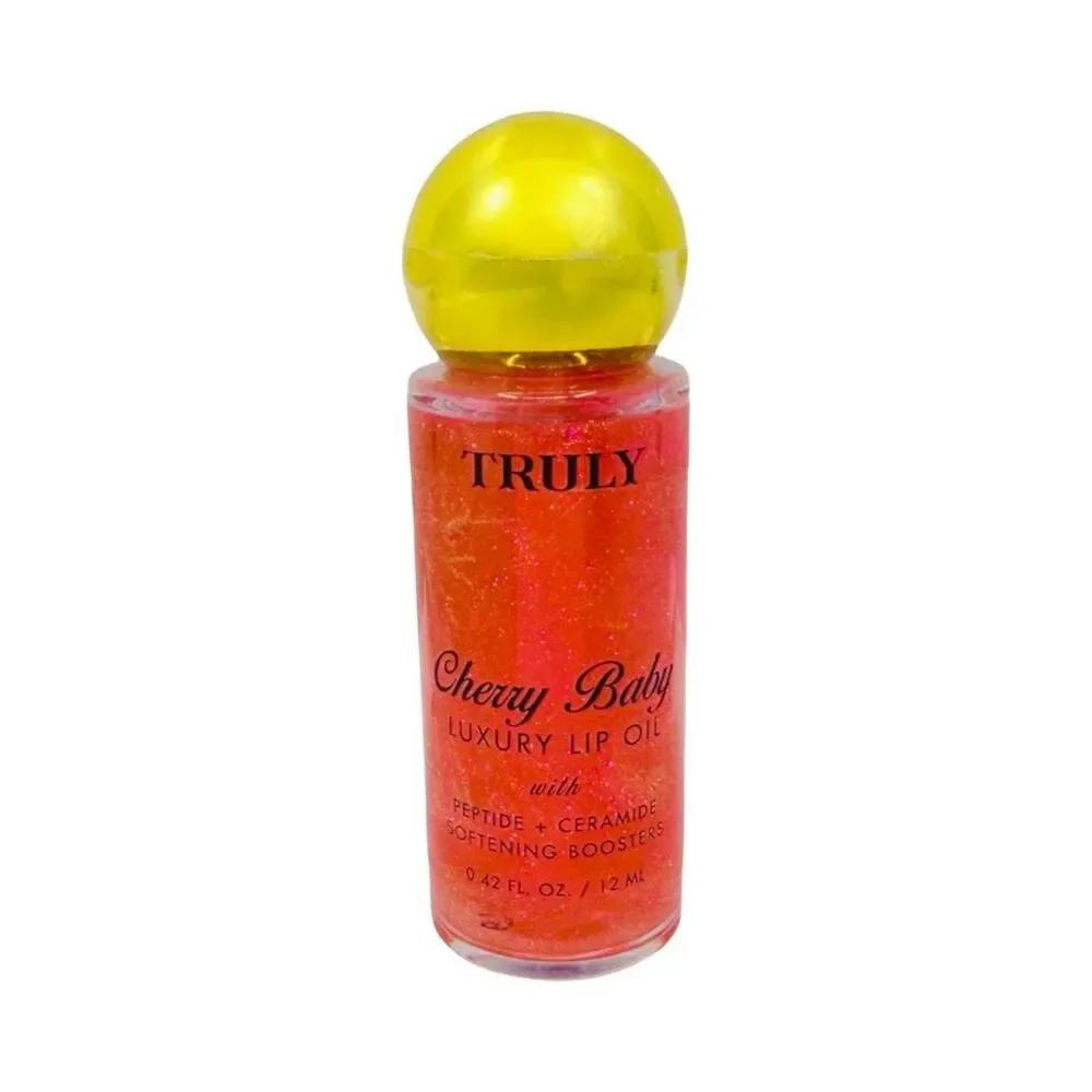 TRULY Luxury Lip Oil Duo - Cherry Baby & Vanilla Baby - 0.42 oz x 2